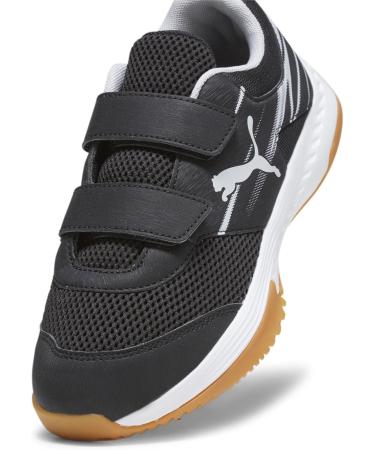 PUMA Unisex Kinder Varion II V Jr Indoor Court Shoe 34 EU - Black Cool Light Gray Yellow Blaze Gum | Shop Now for International Shipping - Buy Online on GoSupps.com