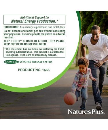 NaturesPlus Vitamin B6 500mg Sustained Release - 90 Vegetarian Tablets | Energy & Metabolism Booster | Memory, Mood, Immune Support | Gluten-Free - Buy Online on GoSupps.com
