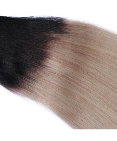 Micro Ring Hair Extensions #1B/Gray Ombre - 60cm 150 Strands 100% Remy Real Hair - Easy Use Professional Quality - Buy Online on GoSupps.com