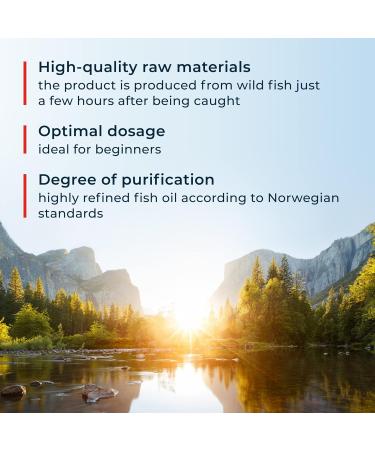 NFO Omega 3 Forte 360 Capsules Norwegian Fish Oil with high Concentration of EPA:DHA Formula with Vitamin E Natural Complex for Adults and Kids +3 Years Made in Norway from Freshly Caught Wild Fish 1 count (Pack of 360) - Buy Online on GoSupps.com