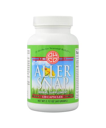 OHCO Aller Snap - Chinese Herbal Supplement with 25 Herbs for Seasonal Allergy Symptoms Irritation - Non-Drowsy Non-Stimulating Fast-Acting Natural Allergy Medication - 120 Capsules