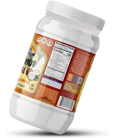 Rani Coconut Oil (100% Pure Natural Coconut Oil) 15 fl oz (444ml) Pack of 12 Cold Pressed NON-GMO | Gluten Free | Kosher | Vegan | 100% Natural | Packed in USA Coconut Oil 15 Fl oz (Pack of 12) - Buy Online on GoSupps.com