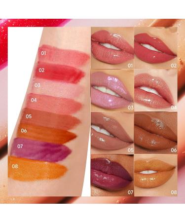 MIESCHER Colored Moisturizing Lip Gloss - Honey Lip Essence for Lasting Tint & Hydrating Shine - Grapefruit Flavored Lip Oil - Buy Online on GoSupps.com