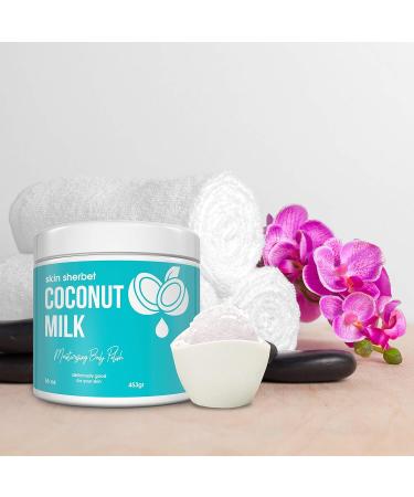 Coconut Milk Body Polish Salt Scrub - 23oz | Nourishing Exfoliant for Soft Skin | International Shipping Available - Buy Online on GoSupps.com
