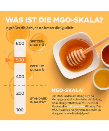 Buy Authentic Manuka Honey 500+ MGO - 500g | 100% Natural Lab-Tested Quality from New Zealand - Buy Online on GoSupps.com