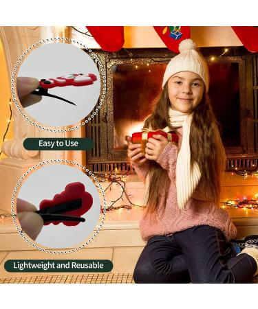 10 Christmas Hair Clips for Kids - Cute Santa, Xmas Tree, Snowman Designs for Xmas Theme Party Decoration by Misstars - Buy Online on GoSupps.com