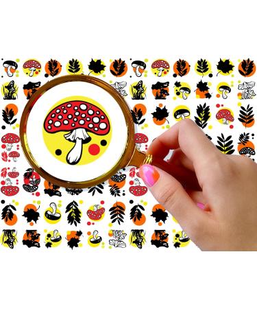 Nail Stickers Decals (5 Sheets) Bright Jolly Mushrooms FLONZNAIL Nail D cor - Buy Online on GoSupps.com