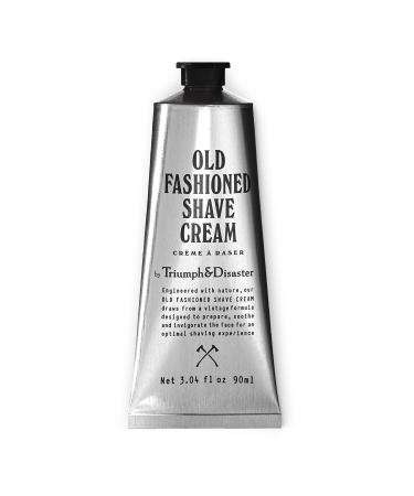 Triumph & Disaster | Old Fashioned Shave Cream Tube | Shaving Lotion for Sensitive Skin - Alcohol Free 90ml (90+ shaves)