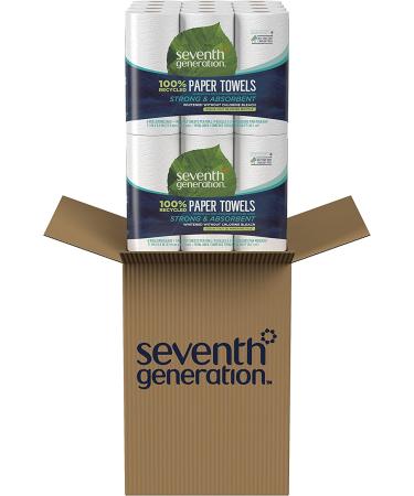 Seventh Generation Paper Towels - 100% Recycled, 2-Ply, Eco-Friendly (4 Packs of 6) - Buy Online on GoSupps.com