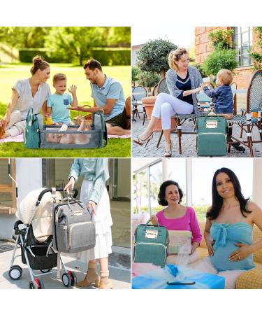 3-in-1 Diaper Bag Backpack for Baby Essentials - Pink | Portable Convertible Travel Bag for Newborn Registry & Baby Shower Gifts | Ideal for Girls, Boys, Moms, Dads - Buy Online on GoSupps.com