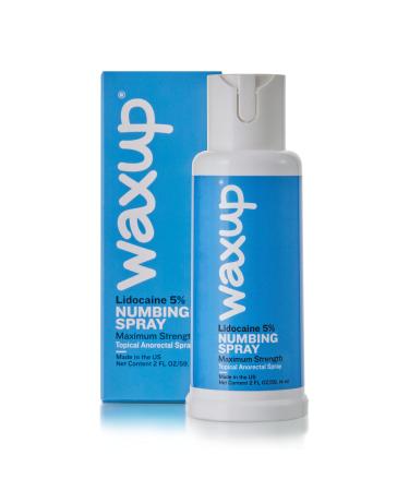 waxup 5% Lidocaine Spray for Feet Maximum Strength 2 oz  Tattoo Numbing Spray for Waxing  Topical Anesthetic for Sunburn Relief  Ingrown Toenails  Hemorrhoid Treatment  Anti Itch Postpartum Essentials