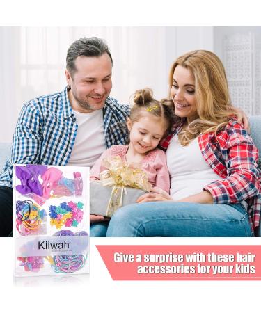 154pcs Girls Hair Accessories Set - Clips, Ties, Barrettes, Bows for Baby & Little Girls - Set 1 - Buy Online on GoSupps.com