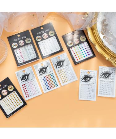 Face Gems Eye Jewels for Women Rainbow Gems Stickers Eye Body Face Gems Jewels Gifts Rave Party Club Costume Makeup Concert Outfits Festival Accessories (Rainbow)