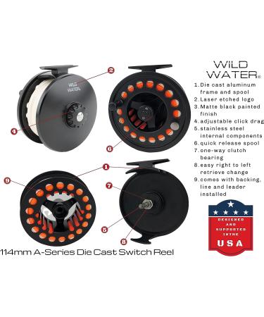 Wild Water Fly Fishing 11ft 4-Piece 7-Weight Switch Rod Combo for Steelhead - Buy Online on GoSupps.com