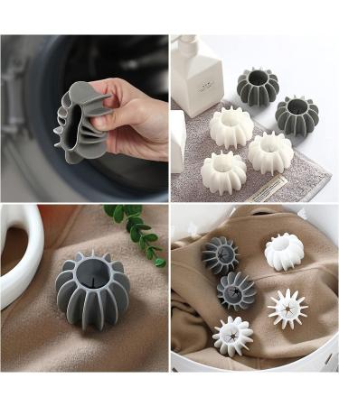 HASYA 6-Piece Ecological Drying Ball Anti Wrapping Laundry Ball Reusable Washing Machine Cleaning Silicone Soft Laundry Ball - Buy Online on GoSupps.com