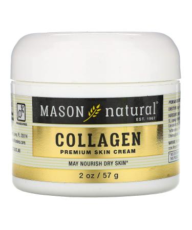 Mason Natural Coconut Oil Beauty Cream + Collagen Beauty Cream 2 Jars 2 oz (57 g) Each