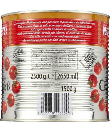  Italian Gourmet E.R. Mutti Cherry Tomatoes 2.5 kg + Italian Gourmet Pulp 400 g Pack of 3 - Buy Online on GoSupps.com