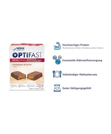 Buy Optifast Raspberry Cherry Bars - Delicious Weight Loss & Meal Replacement | International Shipping Available - Buy Online on GoSupps.com