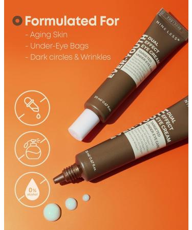 NINELESS Ever-Youth Dual Effect Eye Cream Korean Skincare Instant Lifting Technology for Firm Eyes with Niacinamide Adenosine Hyaluronic Acid Ceramides for Fine Lines Bags Puffiness 0.5 fl oz - Buy Online on GoSupps.com