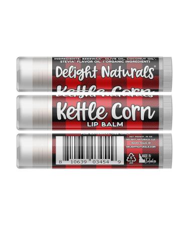 Kettle Corn Lip Balm Set of Three - Sweet & Moisturizing Lip Care for All Skin Types - Buy Online on GoSupps.com