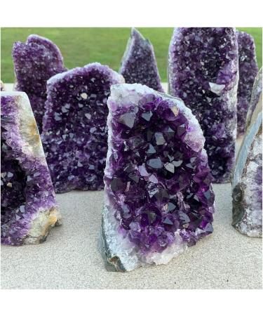 Natural Crystal Rough Natural Crystal Rough Tog Quality Hote Uruguary Dark Purple Amethyst Cluster Natural Amethyst Geode Crystal Decoration Antiques Exorcise Evil Spirits Money Drawing Semi-Precious 260-300g - Buy Online on GoSupps.com