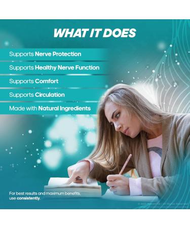 Nerve Bliss Max Official Nervebliss for Neuropathy Capsules with a Natural Blend for Daily Comfort and Overall Nerve Health Support Just 2 Easy-to-Swallow Pills a Day (60 Capsules) - Buy Online on GoSupps.com
