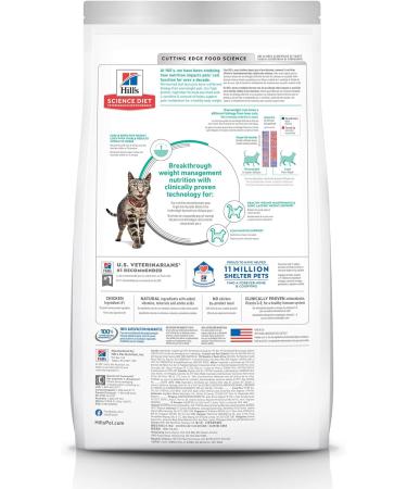 Hill's Science Diet Adult Urinary & Hairball Control Dry Cat Food Chicken Recipe 3.5 lb Bag & Dry Cat Food Adult Perfect Weight for Healthy Weight & Weight Management Chicken Recipe 3 lb Bag - Buy Online on GoSupps.com