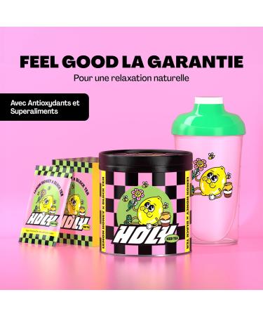HOLY Iced Tea Lemon Honey x Black Tea | 50 portions avec antioxydants et super-aliments | Th glac sans sucre avec formule Relax | V g talien avec ar mes de fruits 100% naturels - Buy Online on GoSupps.com