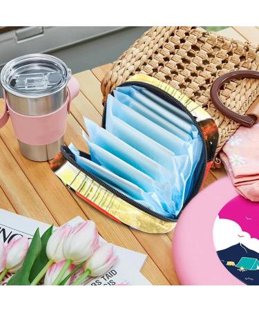 Stylish UK Flag & Guitar Sanitary Napkin Storage Bag - Portable for Women Teens & Girls | Ideal for Menstruation Cups & Breastfeeding Pillow Holders - Buy Online on GoSupps.com