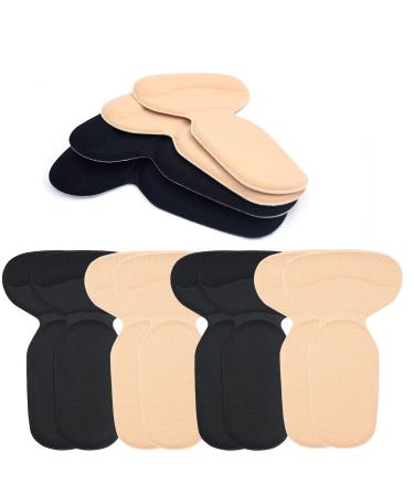 6 Pairs Heel Protectors Comfowner Two in One Knitted Surface Sponge Heel Cushion Inserts Super Soft Heel Cushion Pads to Prevent Blisters Heel Pains and Loose Shoes