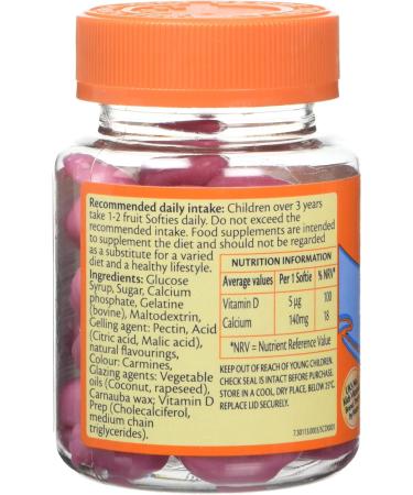 Haliborange Kids Calcium and Vitamin D Softies 30 - 30 Count Pack - Essential Daily Supplement for Children - Buy Online on GoSupps.com