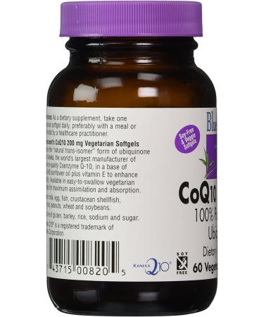 Bluebonnet Nutrition CoQ10 200 mg - 60 Veggie Softgels | Heart & Energy Support - Buy Online on GoSupps.com