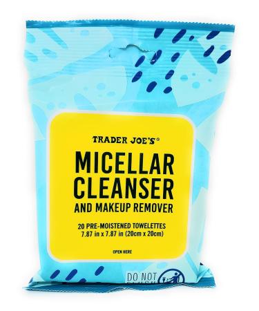 Trader Joe's Micellar Cleanser & Makeup Remover Towelettes 20 Count x 2 Pack - Buy Online on GoSupps.com