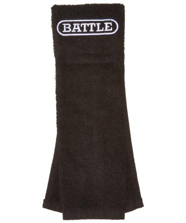 Battle Football Player Towel, Black, One Size