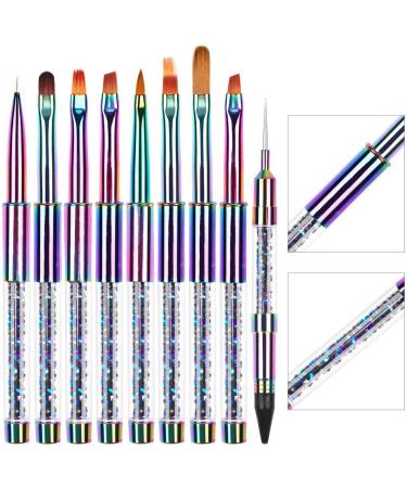 iFutniew Nail Art Acrylic UV Gel Extension Builder Flower Painting Pen Brush UV Gel Nail Art Brush Manicure Tool 7 7# - Buy Online on GoSupps.com