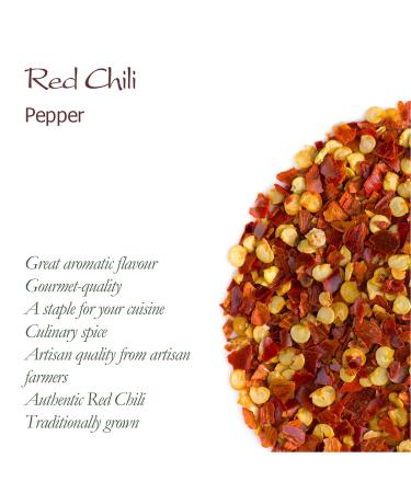 Buy Organic Red Chili Flakes - 200g Crushed Red Pepper for Spicy Dishes | International Shipping Available - Buy Online on GoSupps.com