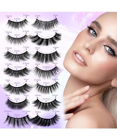 14 Pairs Magnetic Eyelashes & Eyeliner Kit | Long-lasting No Glue Reusable Natural Look with Tweezers - 17 Piece Set - Buy Online on GoSupps.com