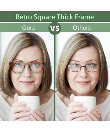 Women's Brown/Demi Reading Glasses Frame with UV Blue Light Filtering Magnifier (1.25-3.00) - Buy Online on GoSupps.com