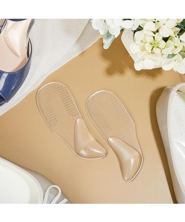 Handepo Arch Support Shoe Inserts for Women - Transparent Self-Adhesive Heel Cushions for Flat Feet & Plantar Fasciitis Relief - 3 Pairs - Buy Online on GoSupps.com