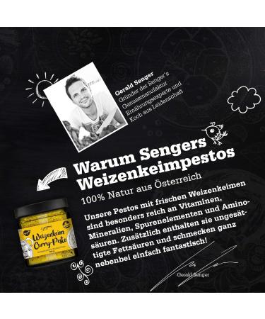  Senger's Sengers Pesto Curry - Vegetarian Wheat Pesto - 100% Austrian Superfood - 100 g - Buy Online on GoSupps.com