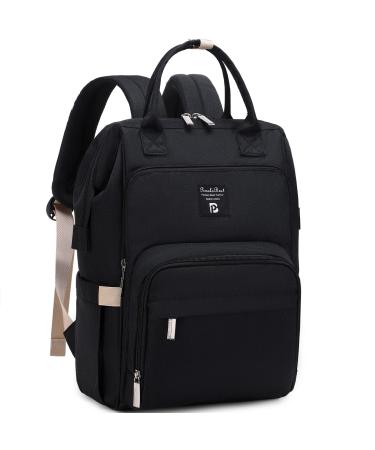 Pomelo Best Baby diaper backpack Stylish diaper bag Backpack with diaper pad multifunctional water -repellent large capacity backpack for on the way new version black