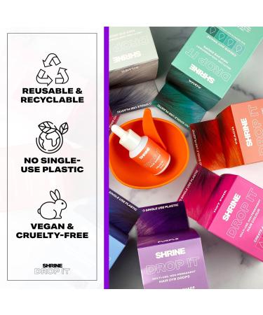 SHRINE Drop It Semi-Permanent Hair Dye Drops Blue 20ml (Pack of 1) blue 1 count (Pack of 1) - Buy Online on GoSupps.com