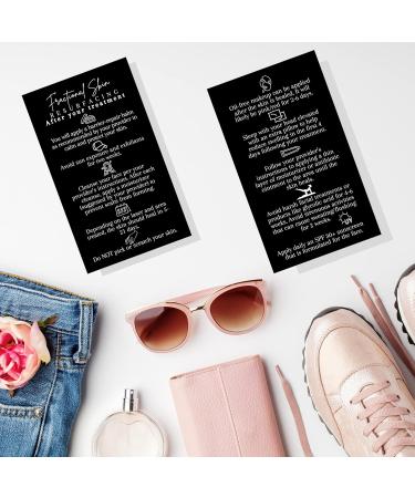 Fractional Skin Post-Treatment Cards - 50 Pack 5.1 x 8.9 cm Laser Therapy Accessories Black & White Design - Perfect for International Shipping - Buy Online on GoSupps.com