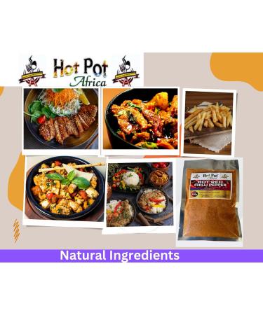 Hot Pot Africa Chilli Extra Hot Red Pepper Powder from Nigeria 100% Natural for Spicy Cooking 100g - Buy Online on GoSupps.com