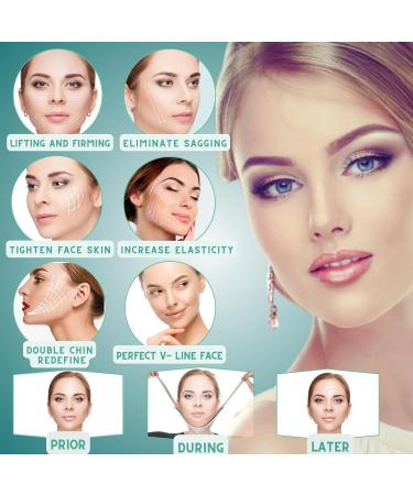 Neck & Chin Lifting Treatment Strap - Say goodbye to sagging skin & double chin with our lifting strap for a noticeably defined jawline & youthful look - Buy Online on GoSupps.com