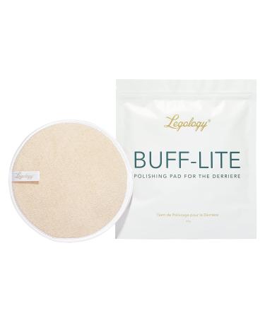 Exfoliating Mitt Buff Lite for Deep Cleansing Lymph Drainage & Skin Priming Dual Sided Shower Pad for Booty & HIPS