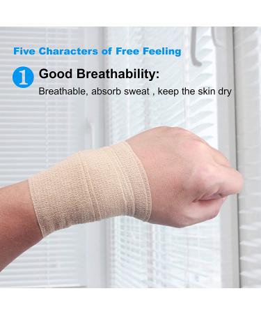 Cohesive Bandage Wrap 2x15ft - Self-Adhesive Tape for Sport Injury, Wound Care - Flexible, Breathable Vet Wrap for Pets - Athletic Elastic Stretch Band - Buy Online on GoSupps.com