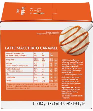 NESCAF Dolce Gusto Latte Macchiato Caramel Coffee Capsules 16 Coffee Capsules Caramel 1688 g 1er Pack - Buy Online on GoSupps.com