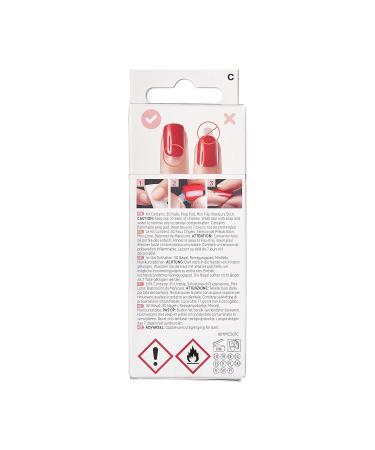 KISS ImPRESS Press-On Manicure Hero Medium Length Square Nails with PureFit Technology Includes Cleaning Pad Mini File & 30 Artificial Nails - Buy Online on GoSupps.com