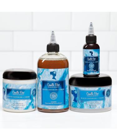 Camille Rose Black Castor Oil & Chebe Shampoo Invigorating Scalp Treatment for Strong Shiny Moisturized Hair | 12 fl oz | All Hair Types - Buy Online on GoSupps.com